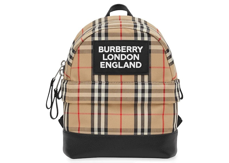 Burberry Small Nico Check Backpack Canvas/Leather
