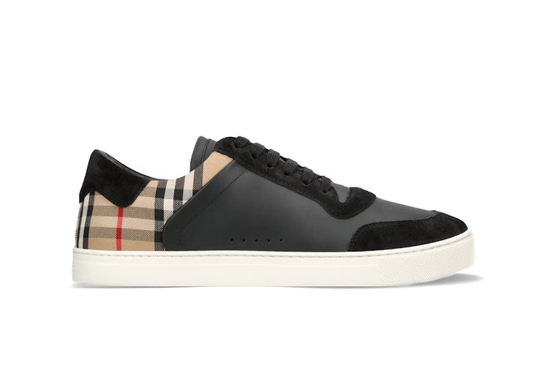 Burberry Stevie Check Sneakers Black Beige