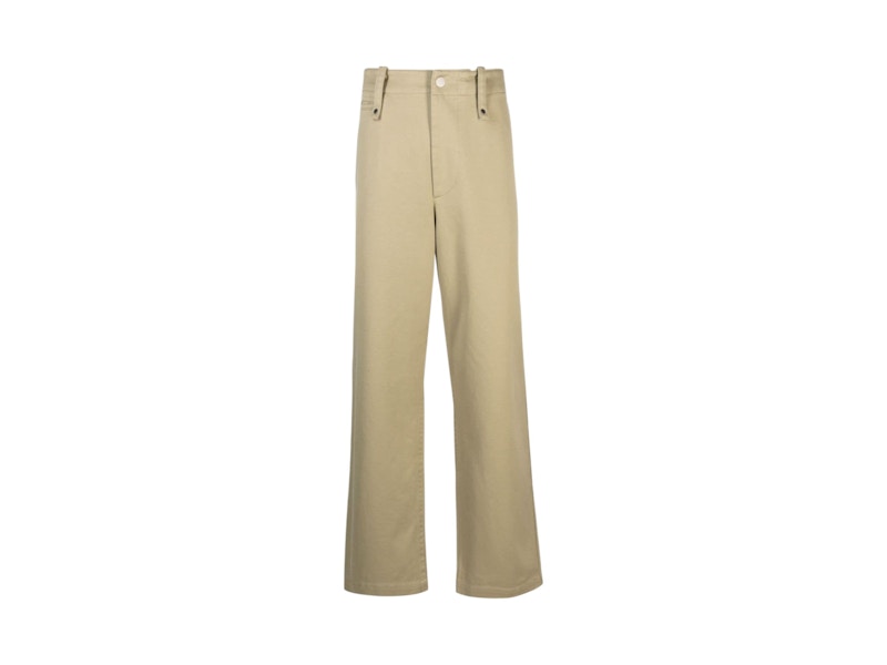 Burberry Straight-Leg Loose-Fit Trousers Beige