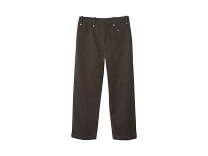 Burberry Straight-Leg Loose-Fit Trousers Brown