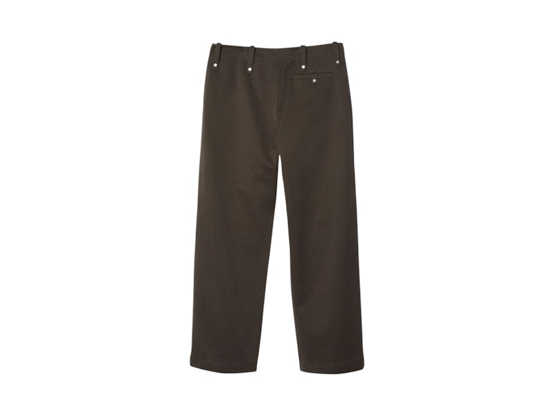 Burberry Straight-Leg Loose-Fit Trousers Brown