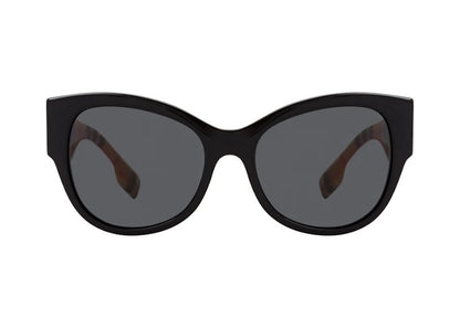 Burberry Sunglasses Butterfly Frame Black Beige Vintage Check (40806111)