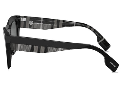 Burberry Sunglasses Ernest Square Frame Black Charcoal Check (40823061)