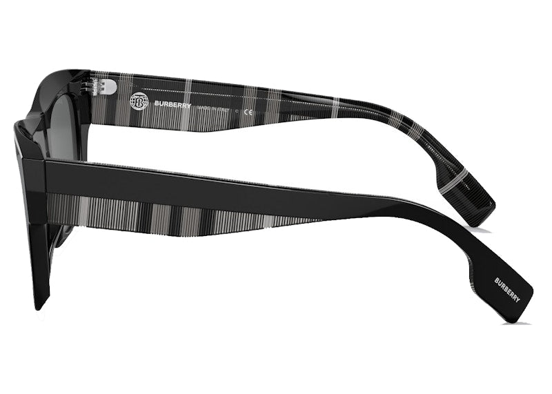 Burberry Sunglasses Ernest Square Frame Black Charcoal Check (40823061)