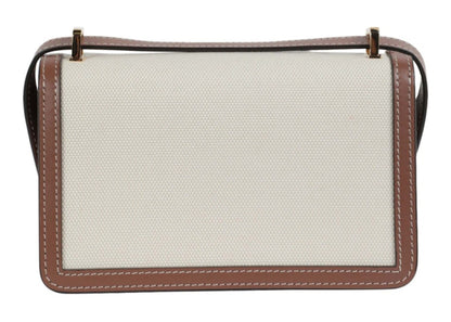 Burberry TB Elongated Crossbody Beige/Brown