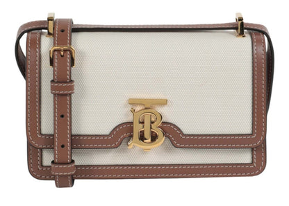 Burberry TB Elongated Crossbody Beige/Brown