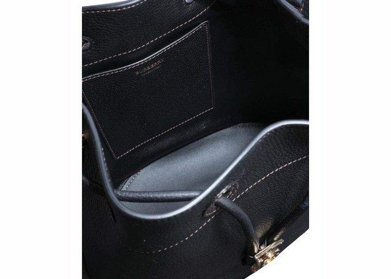 Burberry TB Logo Bucket Bag Black