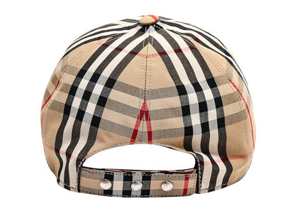 Burberry TB Logo Check Cap (8038504) Archive Beige