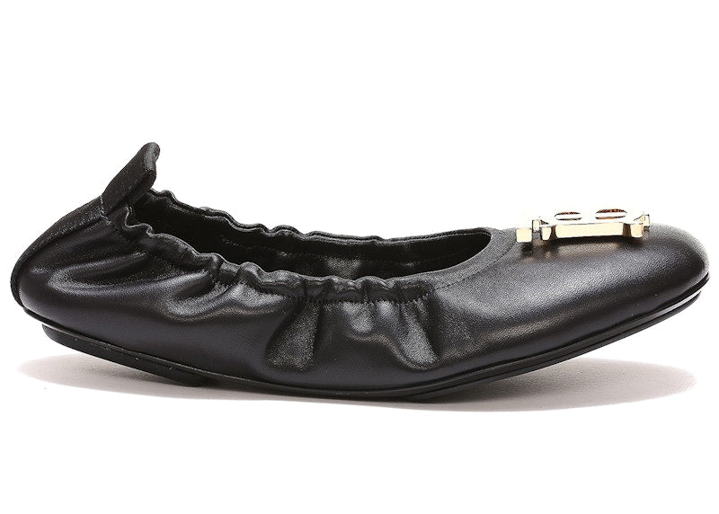 Burberry TB Logo Plaque Ballerina Flat Black (Women's)