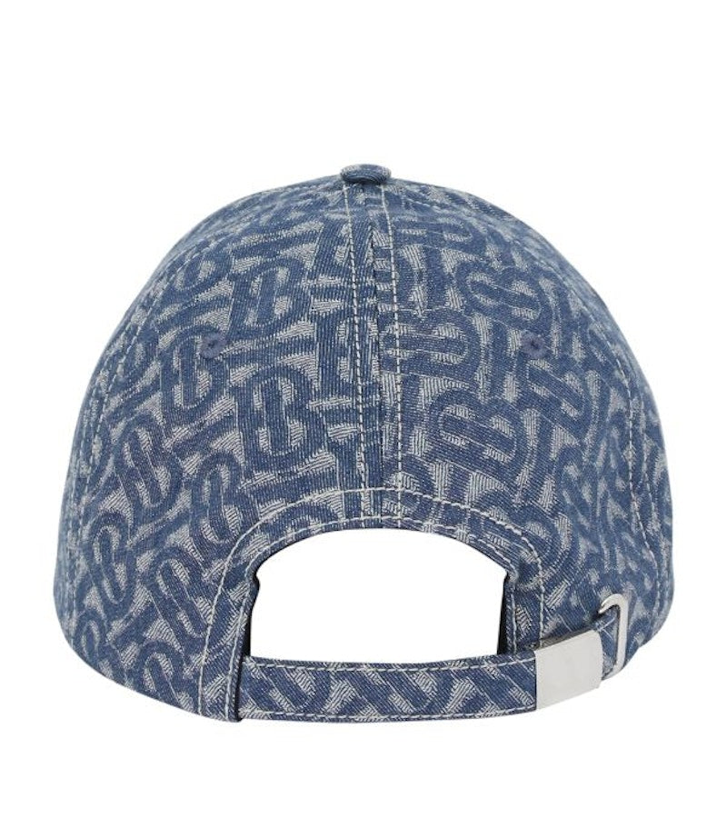 Burberry TB Monogram Baseball Cap Blue