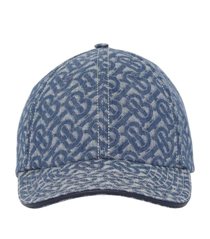 Burberry TB Monogram Baseball Cap Blue