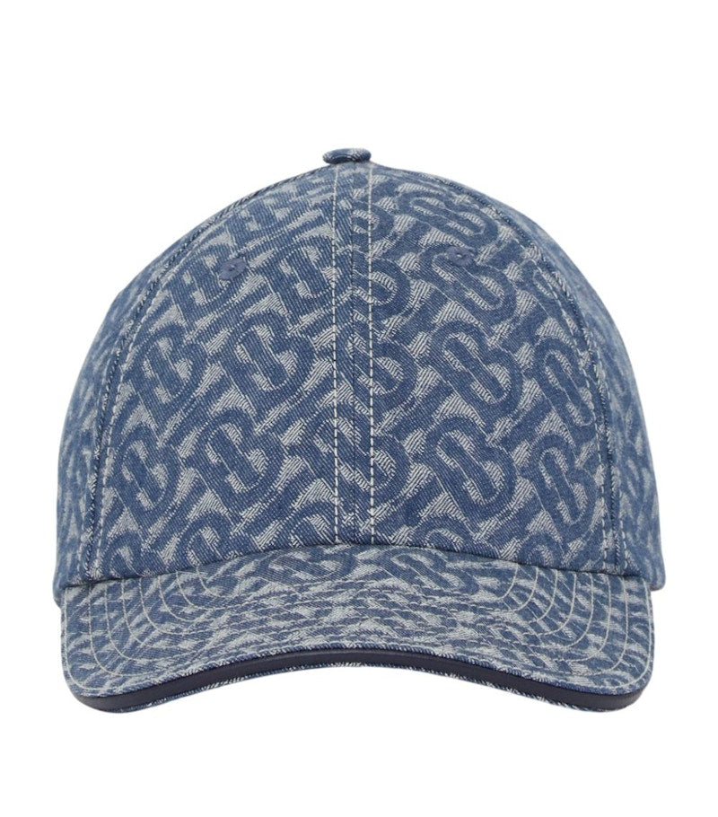 Burberry TB Monogram Baseball Cap Blue