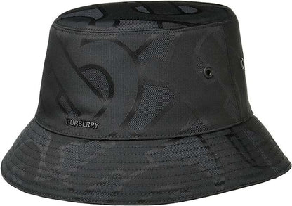 Burberry TB Monogram Jacquard Bucket Hat Black