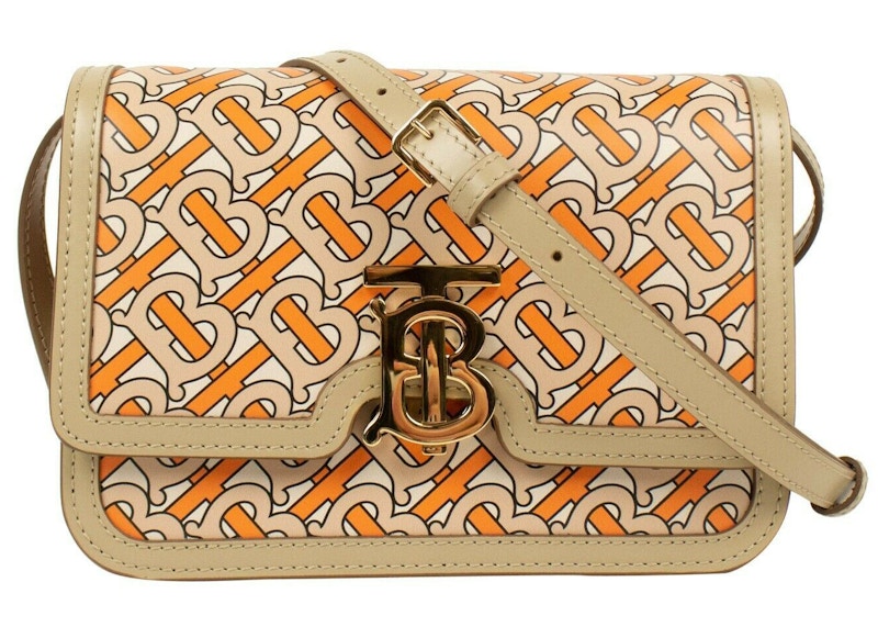 Burberry TB Shoulder Bag Monogram Small Beige/Orange