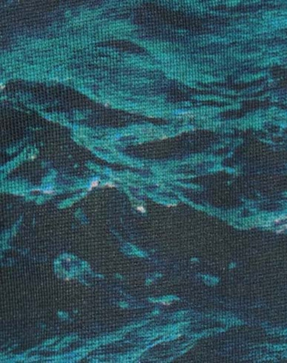 Burberry Tape Detail Sea Print Trackpants Green