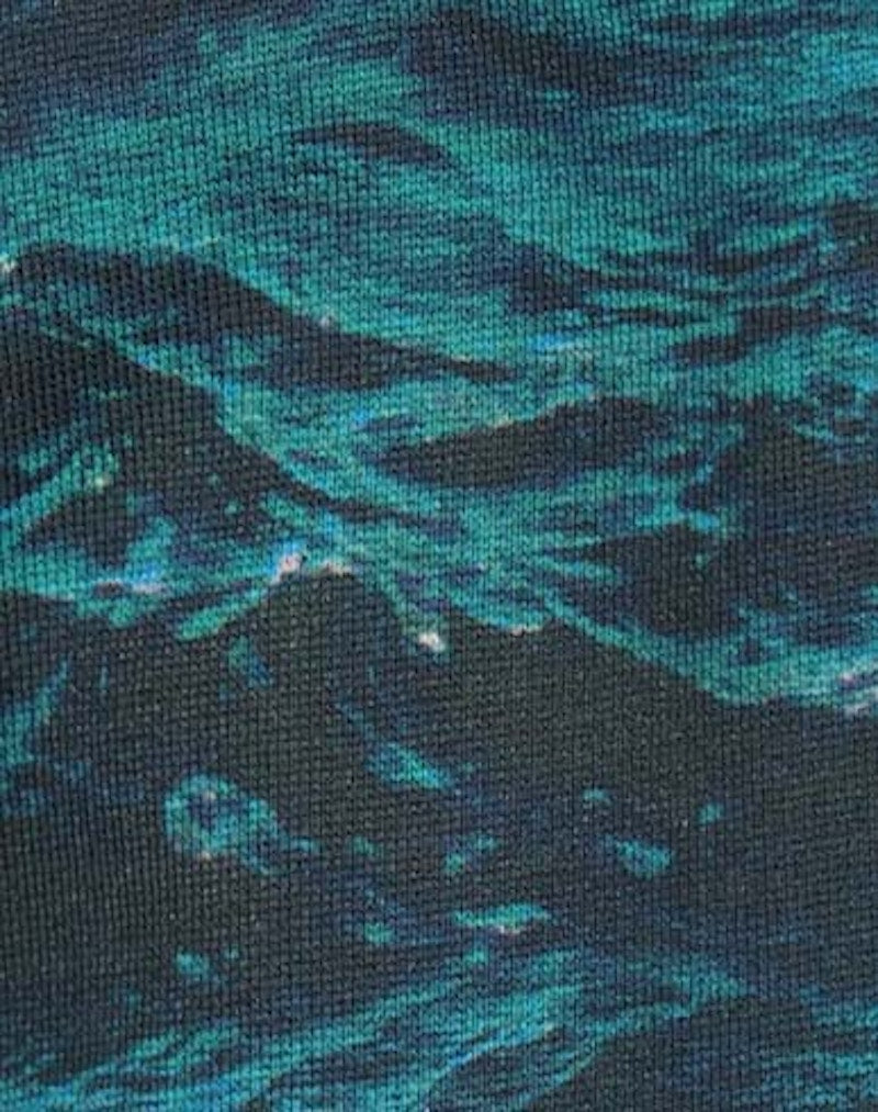 Burberry Tape Detail Sea Print Trackpants Green