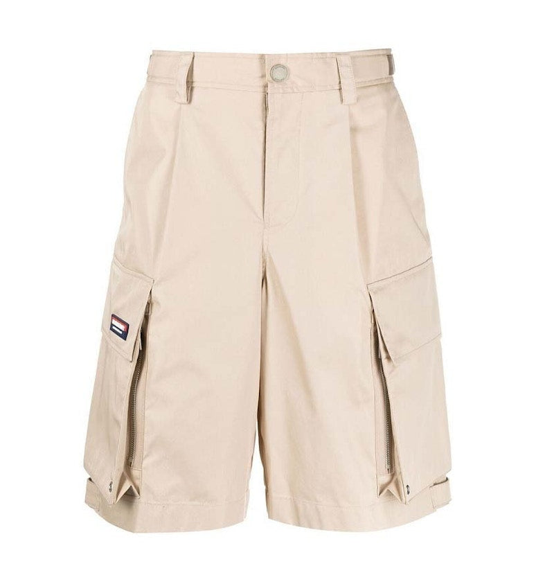 Burberry Technical Cotton Shorts Soft Fawn