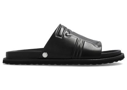 Burberry Thornton Leather Slides Black