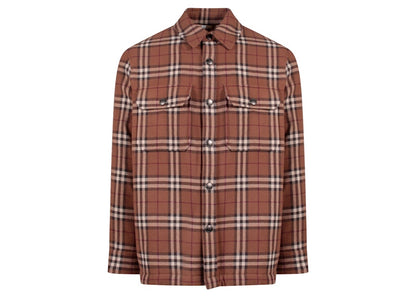 Burberry Traditional Check Print Jacket Brown