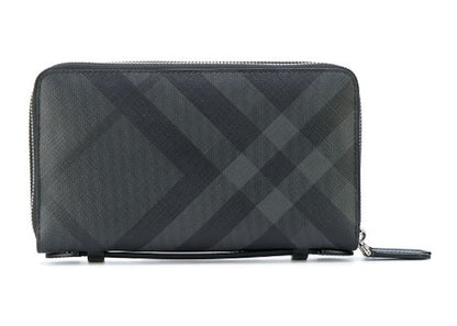 Burberry Travel Wallet London Check Black