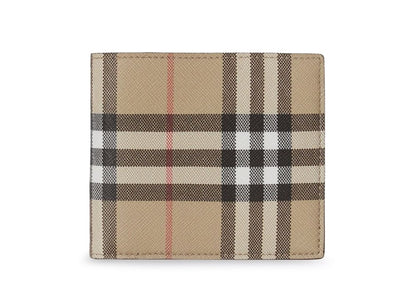 Burberry Vintage Check Bifold Wallet (8 Slot) Archive Beige