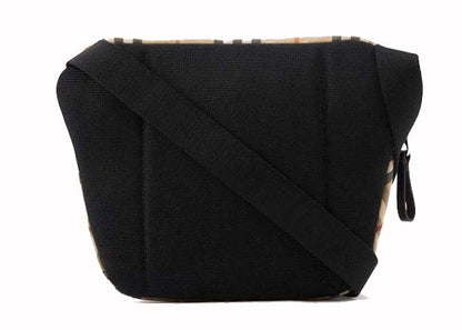 Burberry Vintage Check Bonded Cotton Archie Crossbody Beige