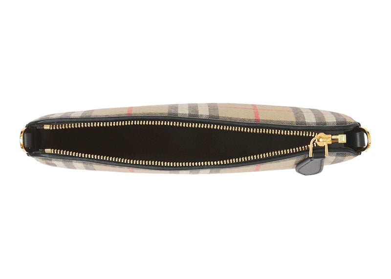 Burberry Vintage Check Cotton Olympia Pouch Archive Beige
