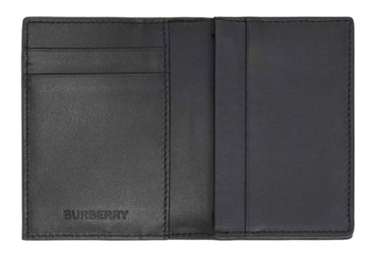Burberry Vintage Check Folding Card Case (4 Card Slot) Storm Grey Check