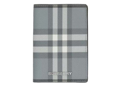Burberry Vintage Check Folding Card Case (4 Card Slot) Storm Grey Check