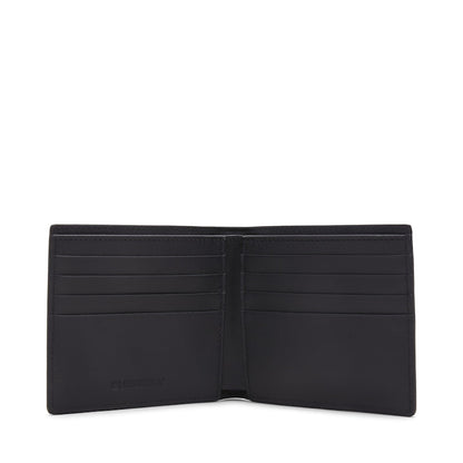 Burberry Vintage Check International Bifold Wallet 8 Slot Black