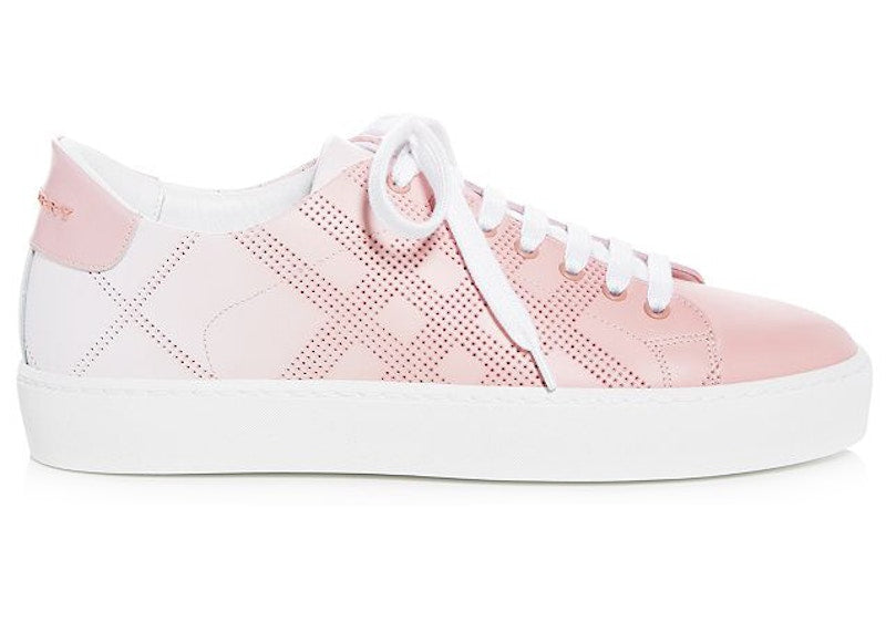 Burberry Westford Perforated Check Low-Top Pink White (Women's)