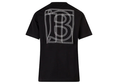 Burberry Women's Back Monogram Cotton T-Shirt Black