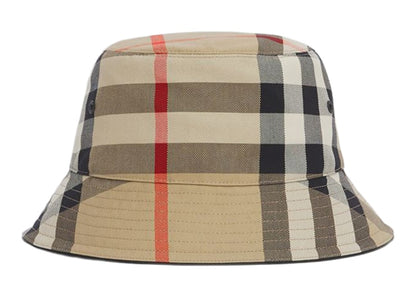 Burberry Women's Check Cotton Bucket Hat Archive Beige