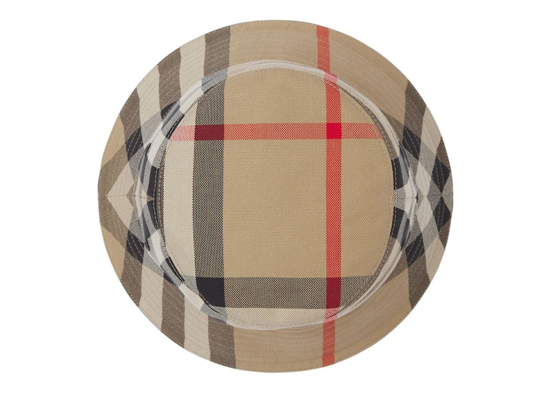 Burberry Women's Check Cotton Bucket Hat Archive Beige