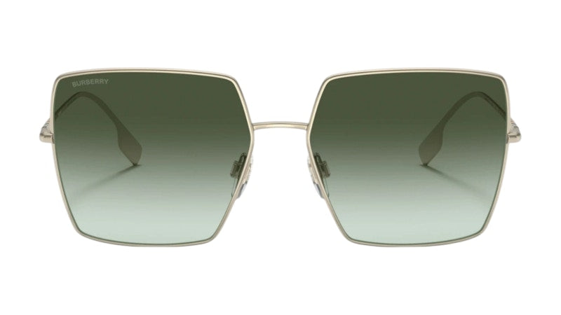 Burberry Women's Daphne Green Square Lens Sunglasses Gold