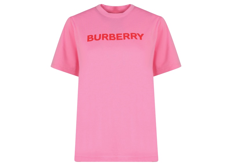 Burberry Women's Frontal Logo Cotton T-Shirt Pink