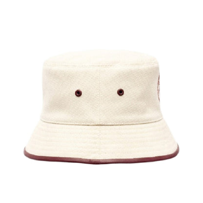 Burberry Womens Logo Print Bucket Hat Natural