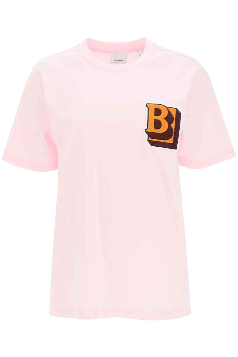 Burberry Women's Oversized Tucson Print T-shirt Pink