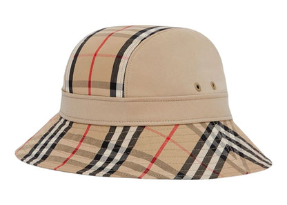 Burberry Women's Supernova Check Bucket Hat Honey Beige