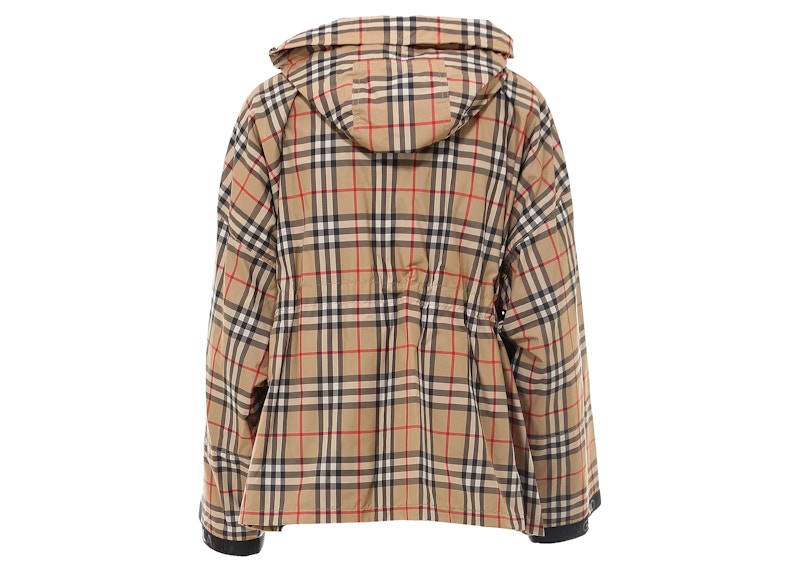 Burberry Women's Traditional Check Print Jacket Beige