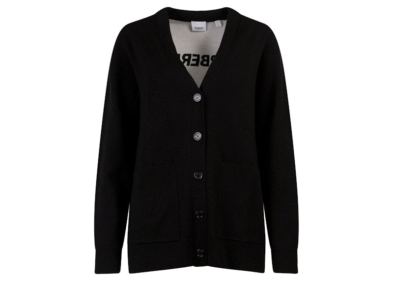 Burberry Women's Wool Blend Cardigan Black
