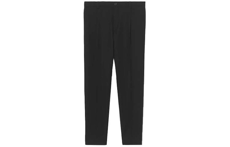 Burberry Wool Blend Casual Pants Black