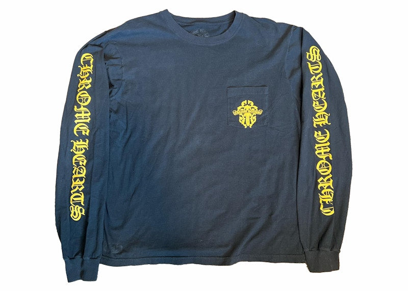 Chrome Hearts Yellow Print L/S T-shirt Black