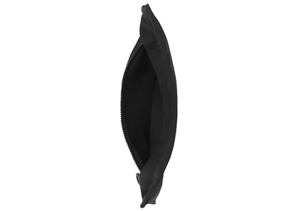 Burberry Zip Pouch Logo Print Nylon Black