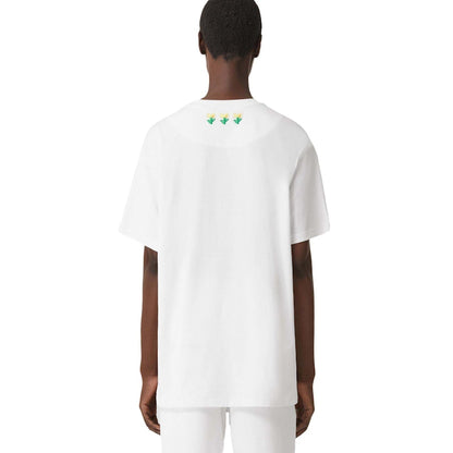 Burberry x Minecraft Logo Print Cotton Oversized T-shirt White