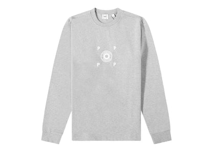 Burberry x Pop Trading Company Long Sleeve Raffy Tee Pale Grey Melange