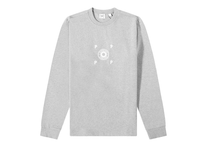 Burberry x Pop Trading Company Long Sleeve Raffy Tee Pale Grey Melange