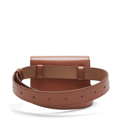 Burberry Belted Leather TB Bag Malt Brown