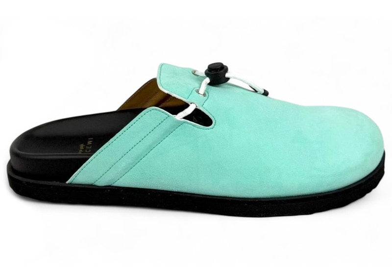 Buscemi Pietro New Leather Slipper Camoscio Turquoise