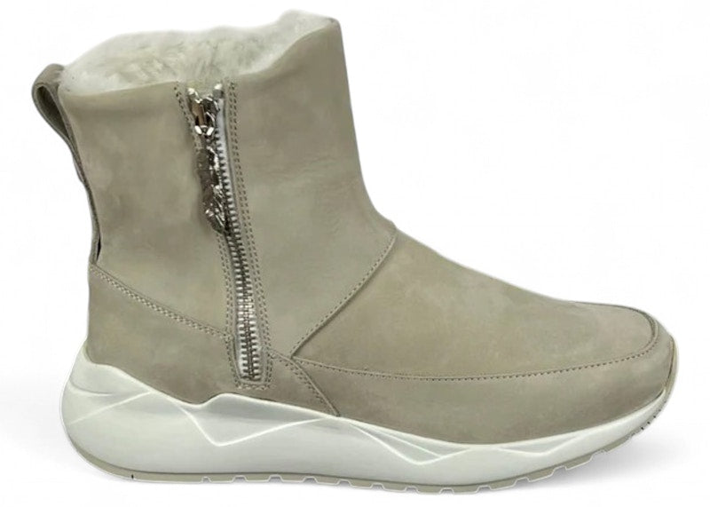 Buscemi Run Boot Fur Beige Suede (Women's)